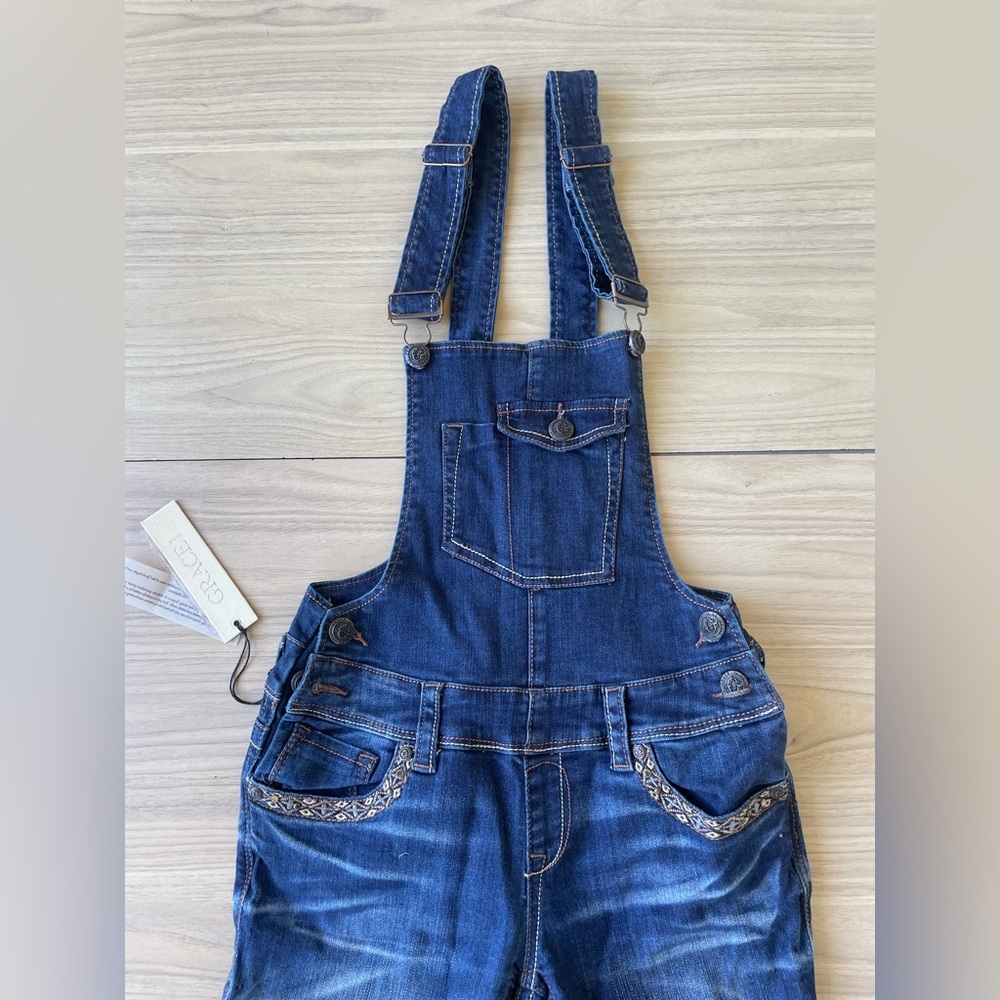 Grace Denim Blue Women's Overalls - Picture 9 of 14